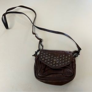 Leather Frye small crossover bag